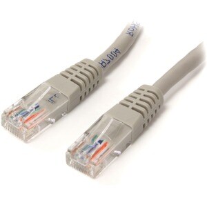 10ft Gray Molded Cat5e UTP Patch Cable