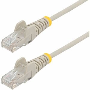 6ft Gray Snagless Slim Cat 6 Patch Cable