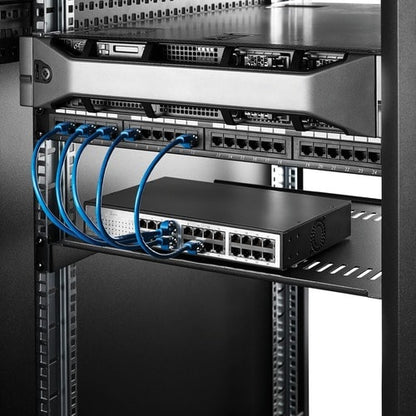 Vented 1U Rack Shelf - 16in Deep