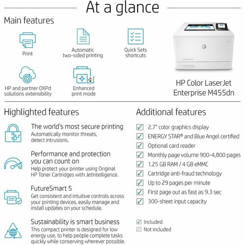 Colour LaserJet Enterprise M455dn