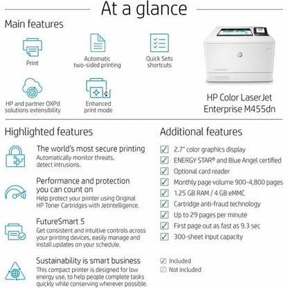 Colour LaserJet Enterprise M455dn