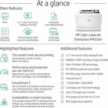 Colour LaserJet Enterprise M455dn