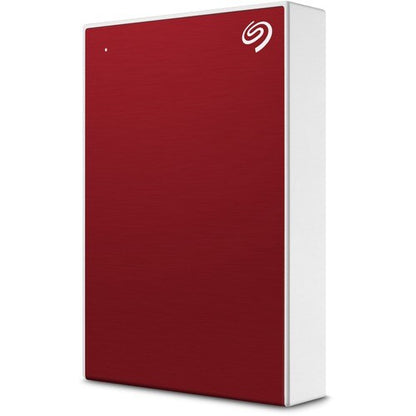 4TB ONE TOUCH PORTABLE W RESCUE-RED