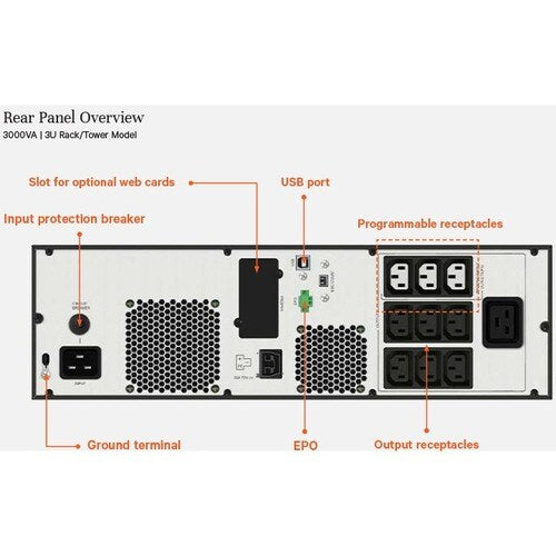 EDGE UPS UPS 3kVA 230V 3U Rack/Tower