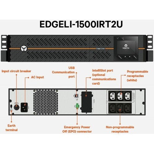 Vertiv Liebert EDGE 1ph UPS Li-On 1.5 kV