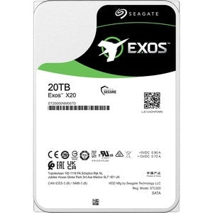 EXOS X20 20TB SATA 3.5IN 7200RPM 6GB/S