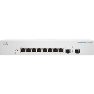 CBS220 Smart 8-port GE  PoE  Ext PS  2x1