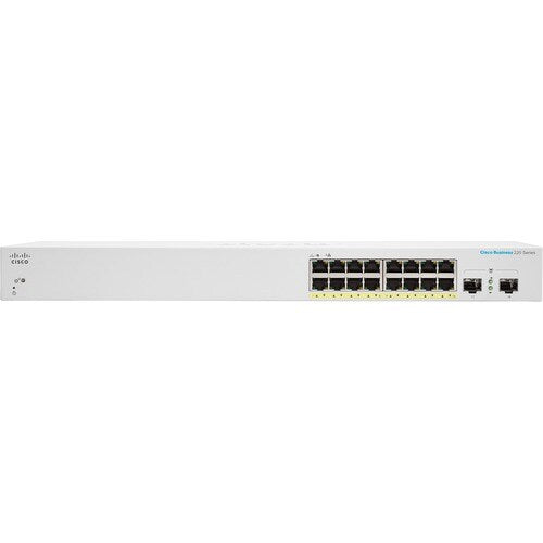 CBS220 Smart 16-port GE  PoE  2x1G SFP