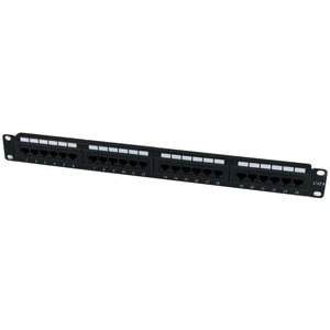 24 Port 1U Rackmount Cat6 Patch Panel
