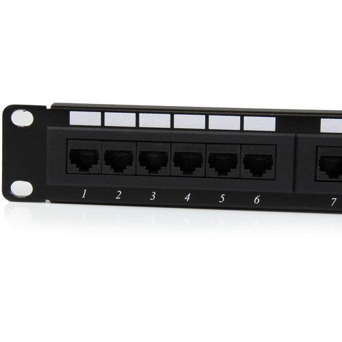 24 Port 1U Rackmount Cat6 Patch Panel