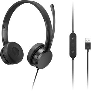 Lenovo USB-A Wired Stereo On-Ear Headset