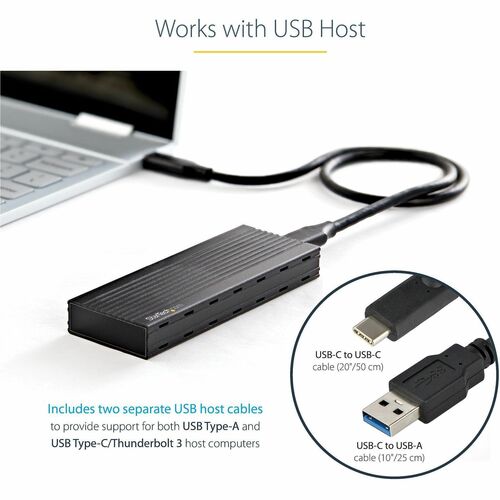 M.2 PCIe NVMe/M.2 SATA SSD USB Enclosure