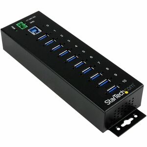 10 Port Industrial USB 3.0 Hub - Metal