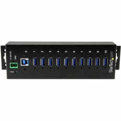 10 Port Industrial USB 3.0 Hub - Metal