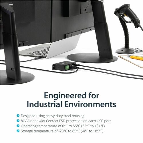 Mountable 4 Port Rugged USB Hub