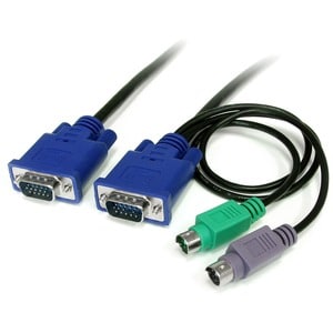 6 ft 3-in-1 Ultra Thin PS/2 KVM Cable