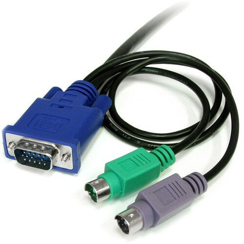 6 ft 3-in-1 Ultra Thin PS/2 KVM Cable