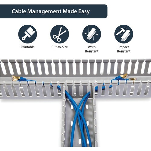 3x3 Open Slot Wiring Raceway/Duct w.Lid