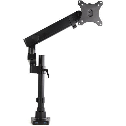 Single Monitor Arm with USB Ports