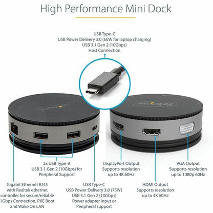 USB C Multiport Adapter - HDMI/DP/VGA