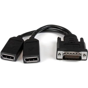 8in DMS-59 to Dual DisplayPort Cable