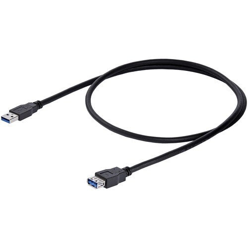 1m Black USB 3.0 Extension Cable M/F