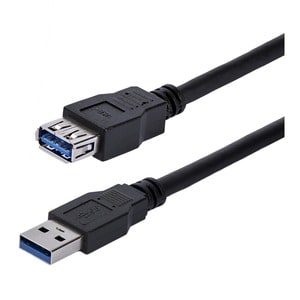 1m Black USB 3.0 Extension Cable M/F