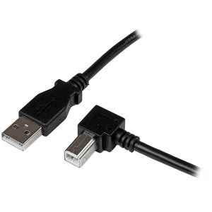 1m USB 2.0 A to Right Angle B Cable M/M