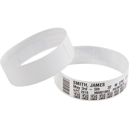 WRISTBAND POLYPROPYLENE 1X7IN (25.4X17