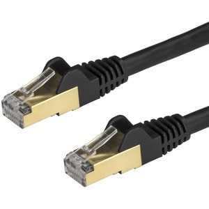 2m Black Cat6a Ethernet Cable - STP