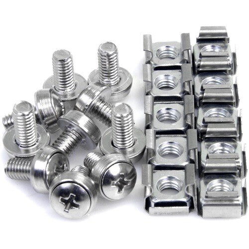 50 Pkg M6 Mounting Screws and Cage Nuts