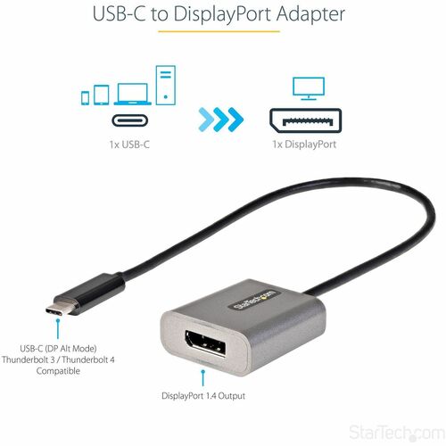USB C to DisplayPort Adapter 8K/4K 60Hz