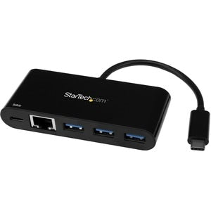 3 PORT USB C HUB W/ GBE PD - USB 3.0