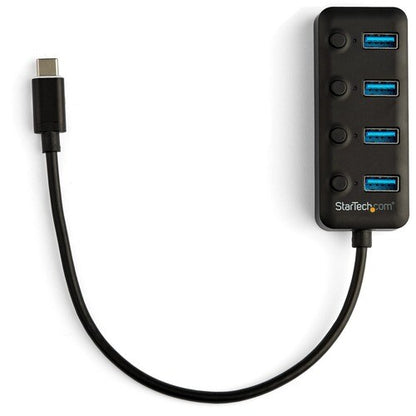 Hub - USB C 4-Port with On/Off Switches