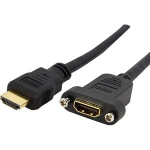 3 ft HDMI Cable for Panel Mount - F/M