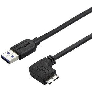 6ft Slim Right Angle Micro USB 3.0 Cable