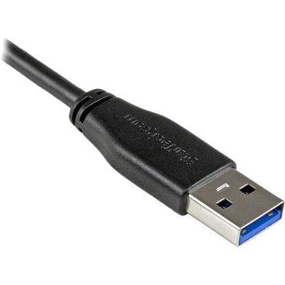 6ft Slim Right Angle Micro USB 3.0 Cable