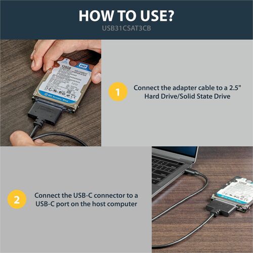 USB 3.1 Adapter Cable -2.5in SATA - USB.