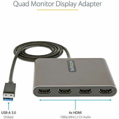 USB 3.0 to 4 HDMI Adapter - Quad Monitor