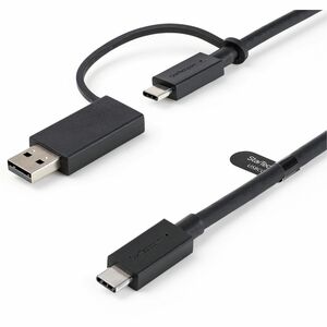 1m Hybrid USB-C Cable w/ USB-A Adapter