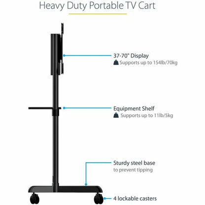 Mobile TV Cart/Stand 37-70in VESA Mount