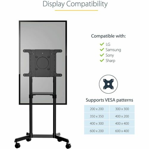 Mobile TV Cart/Stand 37-70in VESA Mount