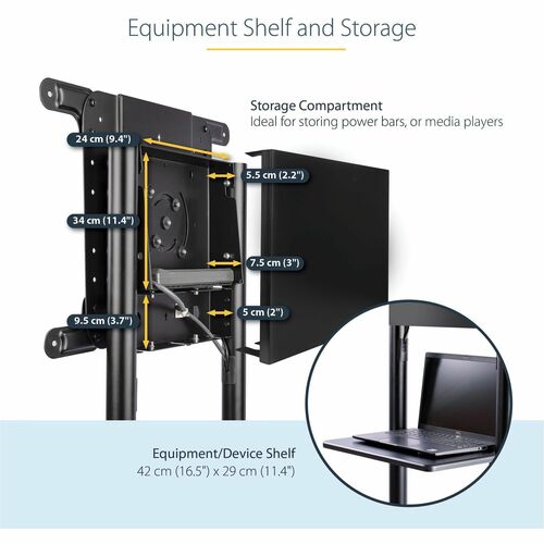 Mobile TV Cart/Stand 37-70in VESA Mount