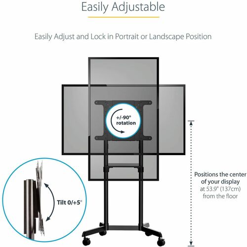 Mobile TV Cart/Stand 37-70in VESA Mount