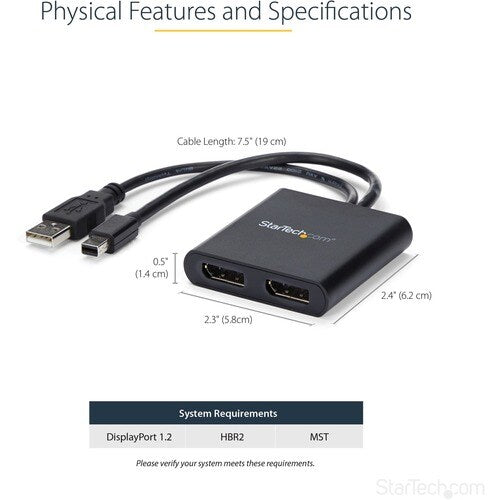 MST Hub - mDP to 2x DisplayPort