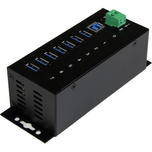 7 Port Industrial USB 3.0 Hub - Metal