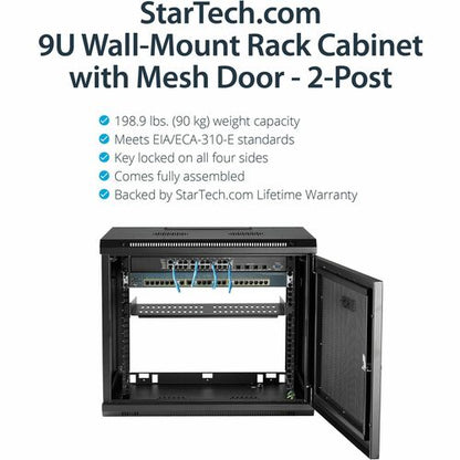 9U Wall-Mount Rack - 17 in. Deep