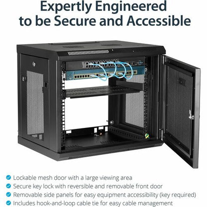 9U Wall-Mount Rack - 17 in. Deep