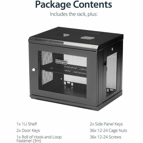 9U Wall-Mount Rack - 17 in. Deep