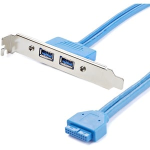 2 Port USB 3 A Female Slot Plate Adapter